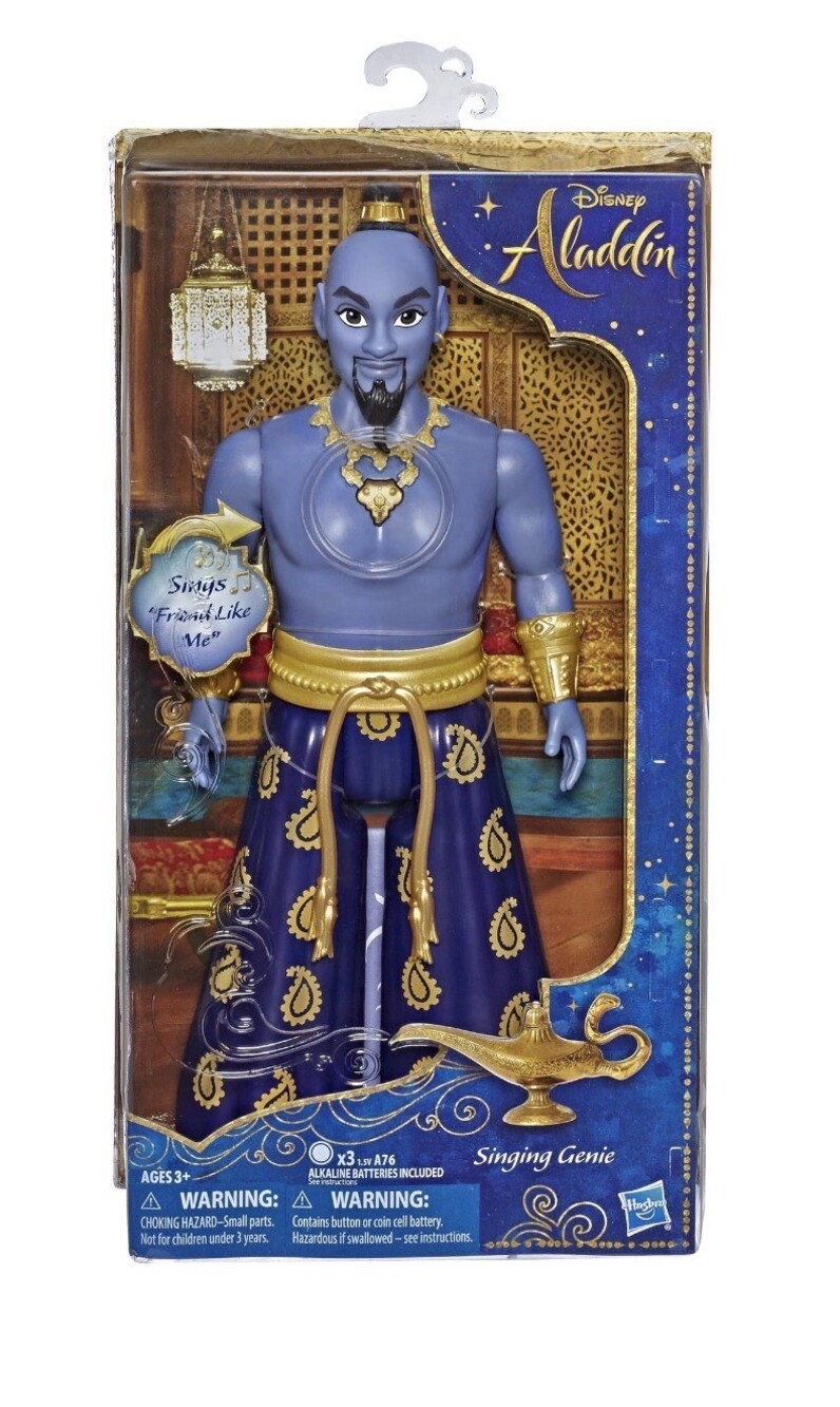 Hasbro Disney Aladdin Sings Friend Like Me Singing Genie Doll Will Smith Collect